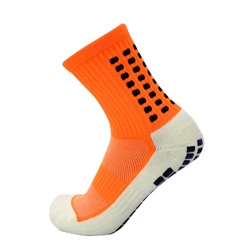 New Sports anti Slip Soccer Socks Cotton Football Men Grip Socks Calcetas Antideslizantes De Futbol
