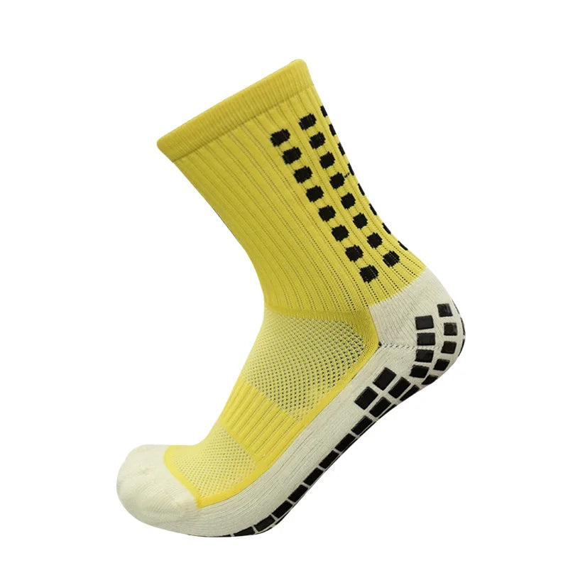 New Sports anti Slip Soccer Socks Cotton Football Men Grip Socks Calcetas Antideslizantes De Futbol