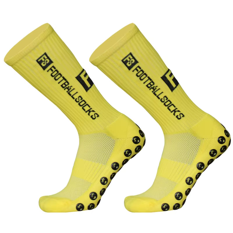 New Sports anti Slip Soccer Socks Cotton Football Men Grip Socks Calcetas Antideslizantes De Futbol