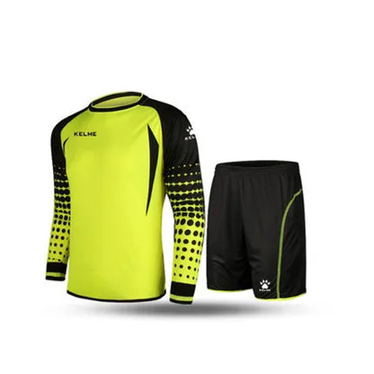Goalkeeper Jersey Soccer Custom Goaile Jerseys Mens Long Sleeve Football Uniform Shorts Sponge Protector 9161ZB1002