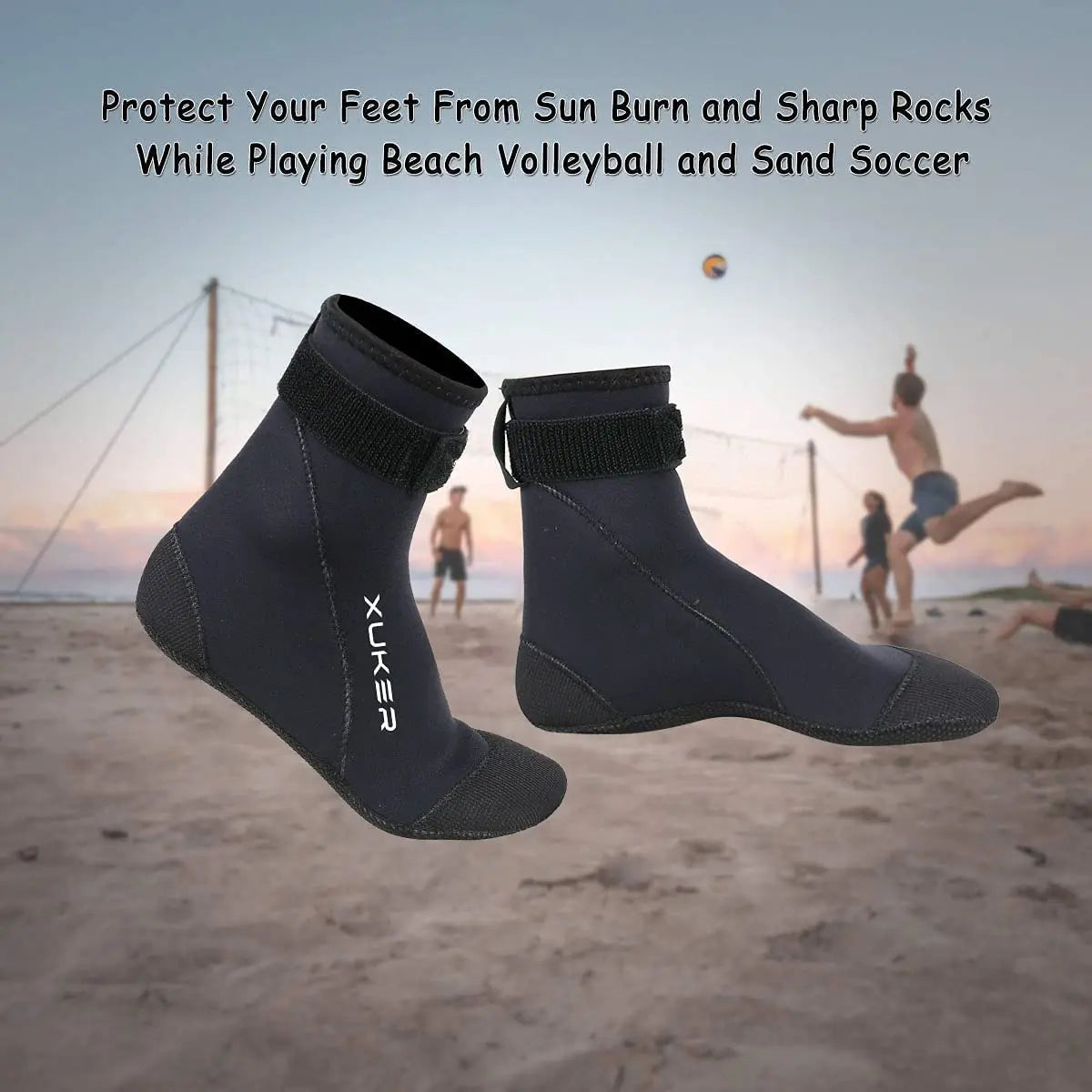 3Mm Neoprene Socks Water Booties Beach Volleyball Sand Soccer Diving Swimming Surfing Snorkeling Fishing Wading Kayaking Rafting