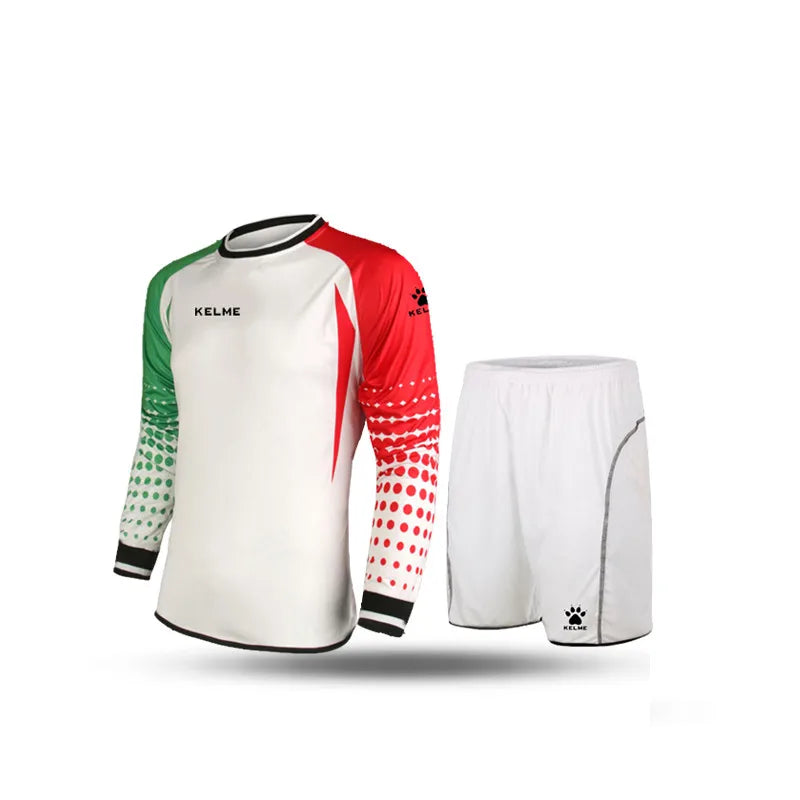 Goalkeeper Jersey Soccer Custom Goaile Jerseys Mens Long Sleeve Football Uniform Shorts Sponge Protector 9161ZB1002
