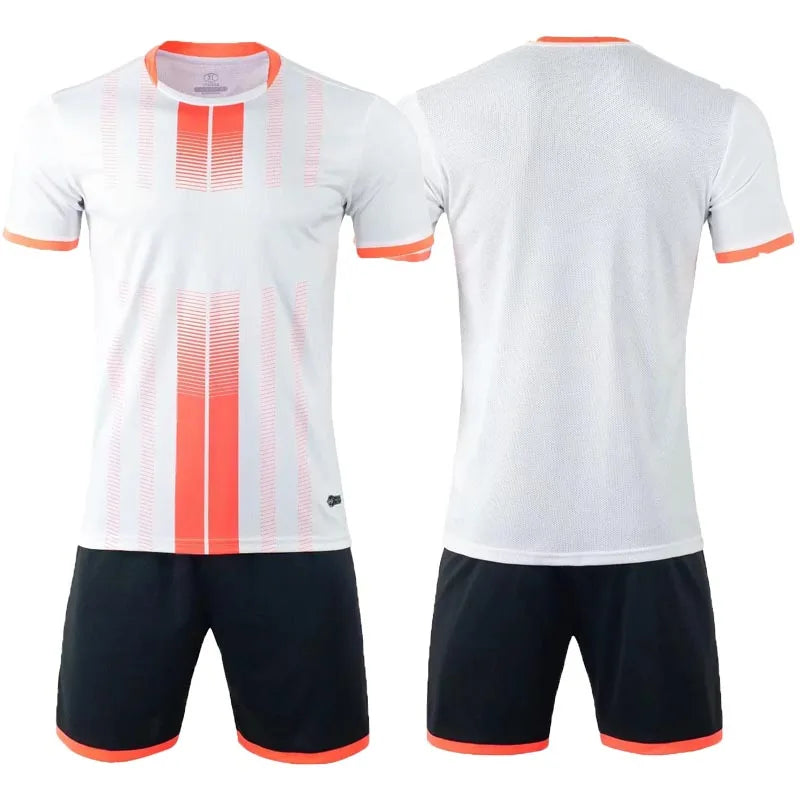 Short Sleeve Football Uniforms Kids and Adult Soccer Jerseys Football Clothes Boys Sportswears T-Shirt Sports Soccer Tracksuit