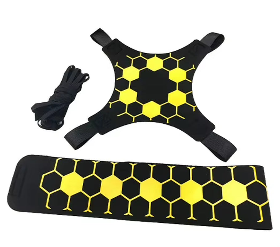 Adjustable Soccer Kick Trainer with Elastic Belt - Perfect for Solo Practice and Skill Development