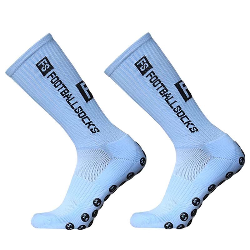 New Sports anti Slip Soccer Socks Cotton Football Men Grip Socks Calcetas Antideslizantes De Futbol