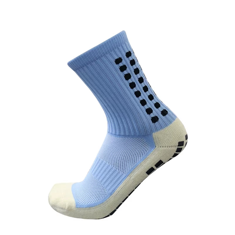 New Sports anti Slip Soccer Socks Cotton Football Men Grip Socks Calcetas Antideslizantes De Futbol
