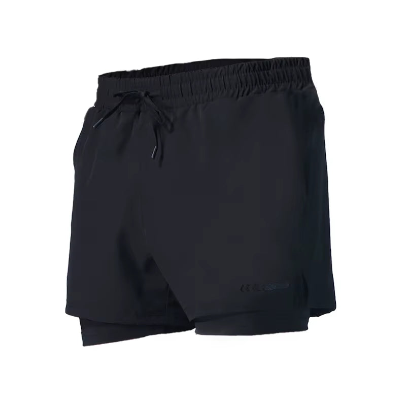 2 in 1 Men'S Sport Running Shorts Quick Dry Mens Jogging Fitness Racing Shorts Soccer Training Track and Field Shorts Marathon