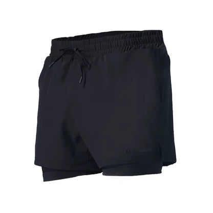2 in 1 Men'S Sport Running Shorts Quick Dry Mens Jogging Fitness Racing Shorts Soccer Training Track and Field Shorts Marathon