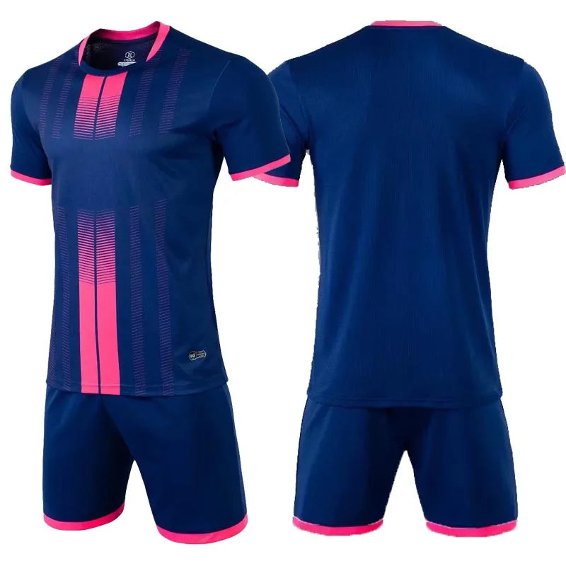 Short Sleeve Football Uniforms Kids and Adult Soccer Jerseys Football Clothes Boys Sportswears T-Shirt Sports Soccer Tracksuit