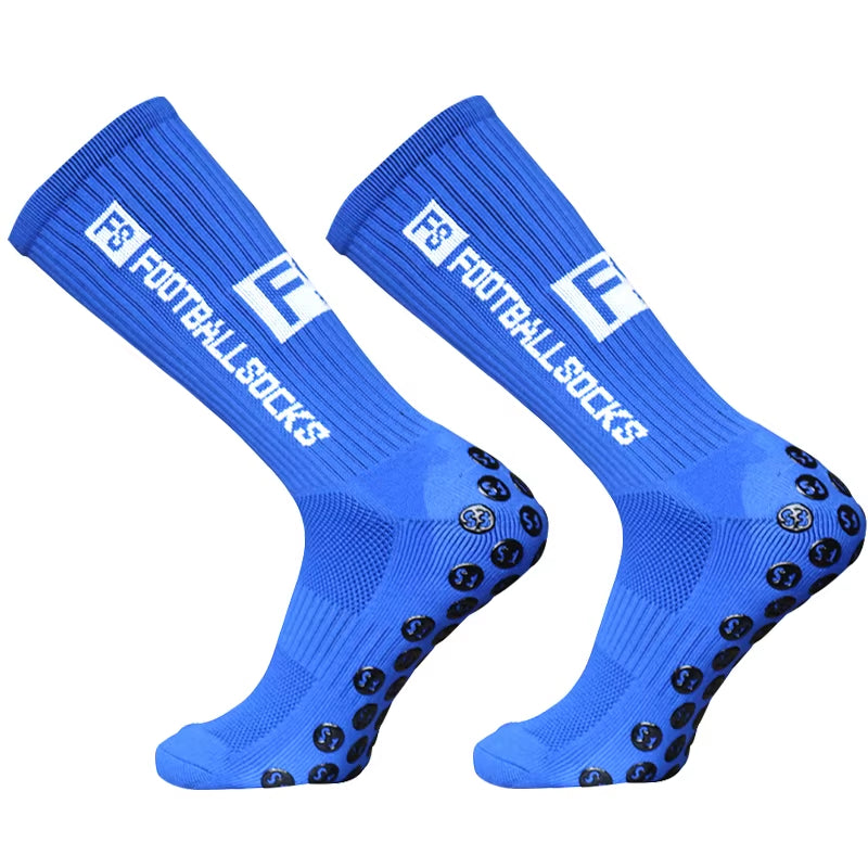 New Sports anti Slip Soccer Socks Cotton Football Men Grip Socks Calcetas Antideslizantes De Futbol