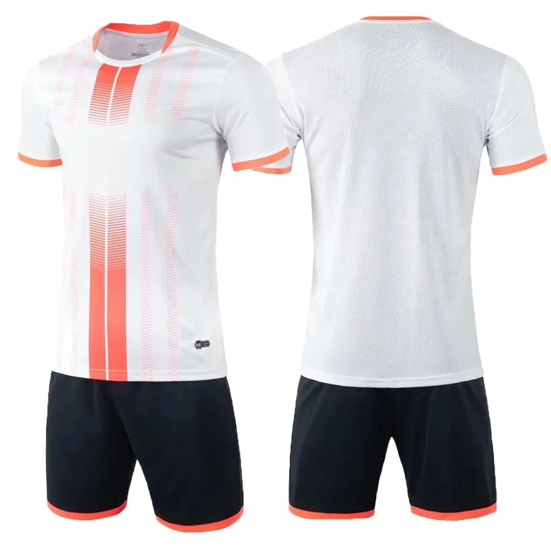 Short Sleeve Football Uniforms Kids and Adult Soccer Jerseys Football Clothes Boys Sportswears T-Shirt Sports Soccer Tracksuit