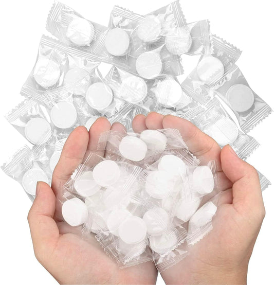 150 Piezas Toallitas Comprimidas En Pastillas Portátiles Mini Toallas Comprimidas Toallas Desechables De Múltiples Fines Para Belleza Salón Deportes Al Aire Libre