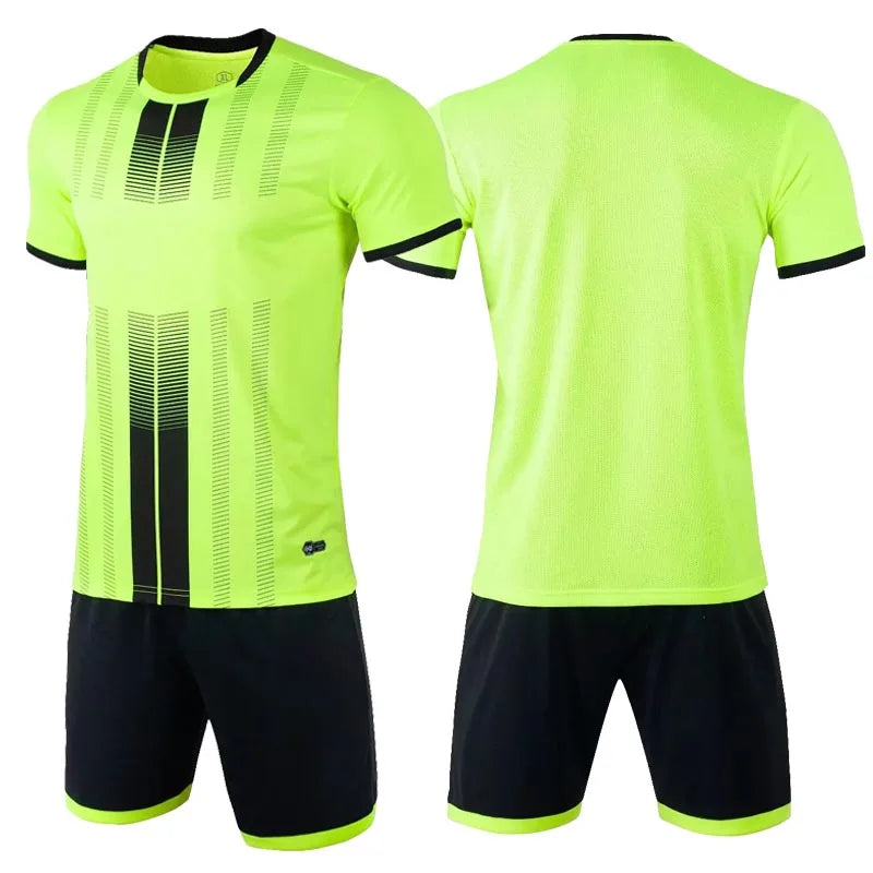Short Sleeve Football Uniforms Kids and Adult Soccer Jerseys Football Clothes Boys Sportswears T-Shirt Sports Soccer Tracksuit