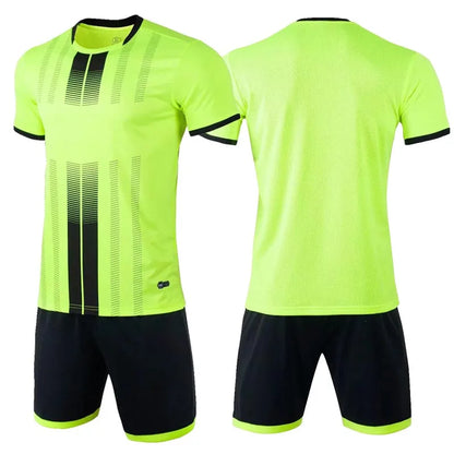 Short Sleeve Football Uniforms Kids and Adult Soccer Jerseys Football Clothes Boys Sportswears T-Shirt Sports Soccer Tracksuit