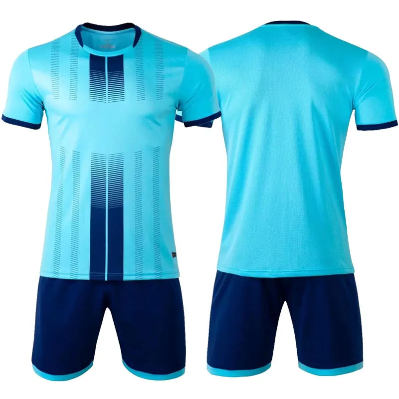 Short Sleeve Football Uniforms Kids and Adult Soccer Jerseys Football Clothes Boys Sportswears T-Shirt Sports Soccer Tracksuit