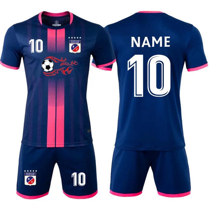 Short Sleeve Football Uniforms Kids and Adult Soccer Jerseys Football Clothes Boys Sportswears T-Shirt Sports Soccer Tracksuit