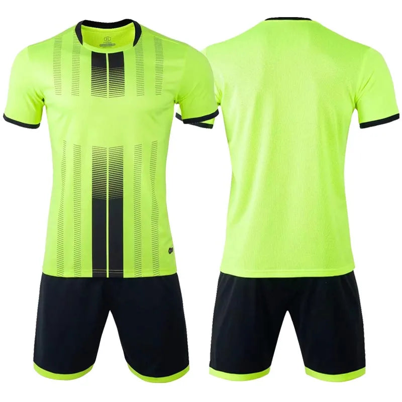 Short Sleeve Football Uniforms Kids and Adult Soccer Jerseys Football Clothes Boys Sportswears T-Shirt Sports Soccer Tracksuit